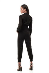 JONNY COTA women-bottoms MOTO JUMPSUIT IN BLACK