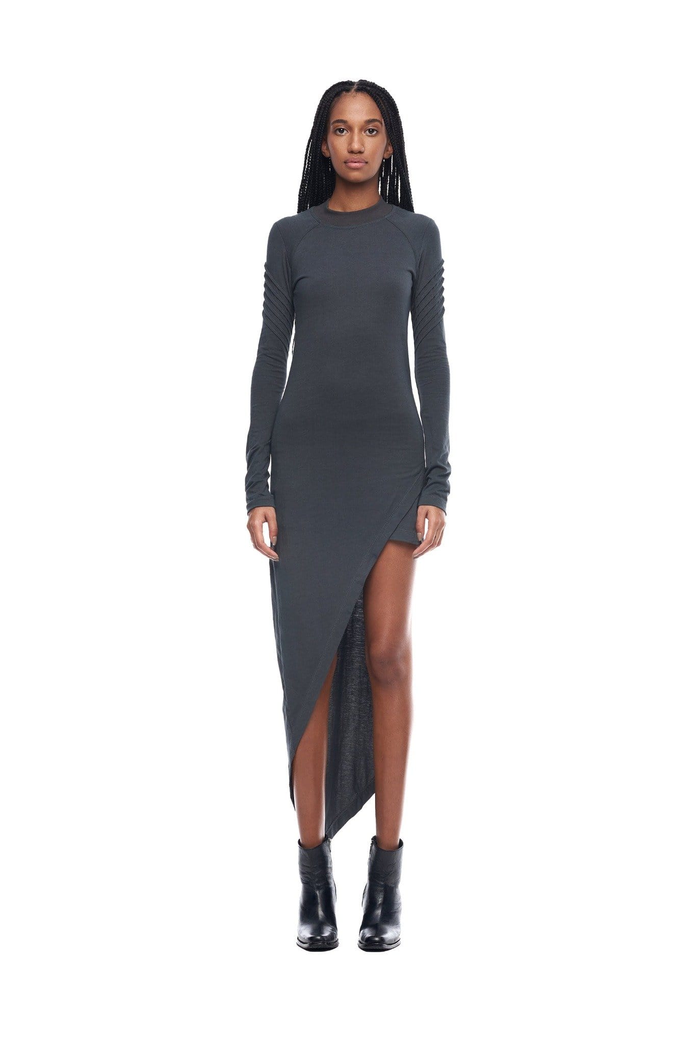 Grey asymmetrical hotsell dress