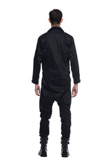 SKINGRAFT mens-bottoms MILITARY JUMPSUIT IN BLACK