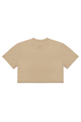 TERRY BOXY T-SHIRT IN KHAKY