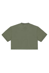 TERRY BOXY T-SHIRT IN GRASS GREEN