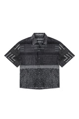 SHEER SAHARA PARTY SHIRT IN BLACK