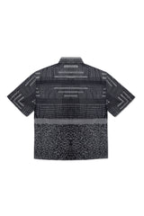 SHEER SAHARA PARTY SHIRT IN BLACK