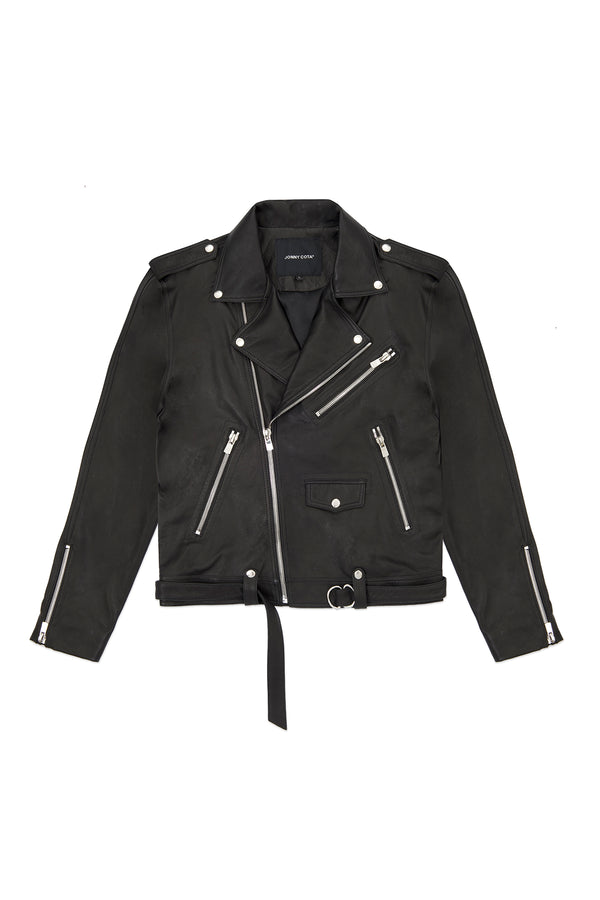Leather motorcycle jacket size XS