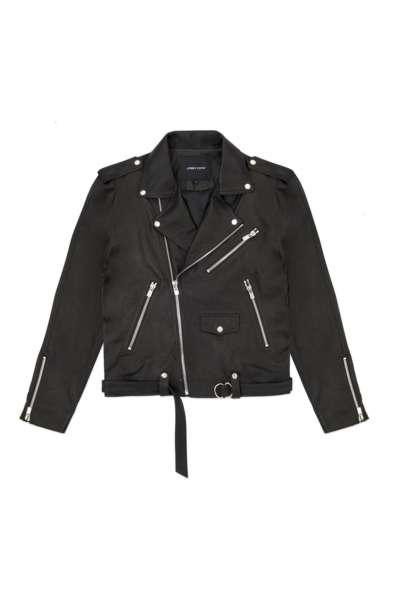 Leather motorcycle jacket size XS