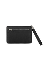 AW25 CLUTCH IN BLACK LEATHER