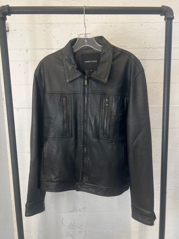 Leather Sergeant Jacket size M