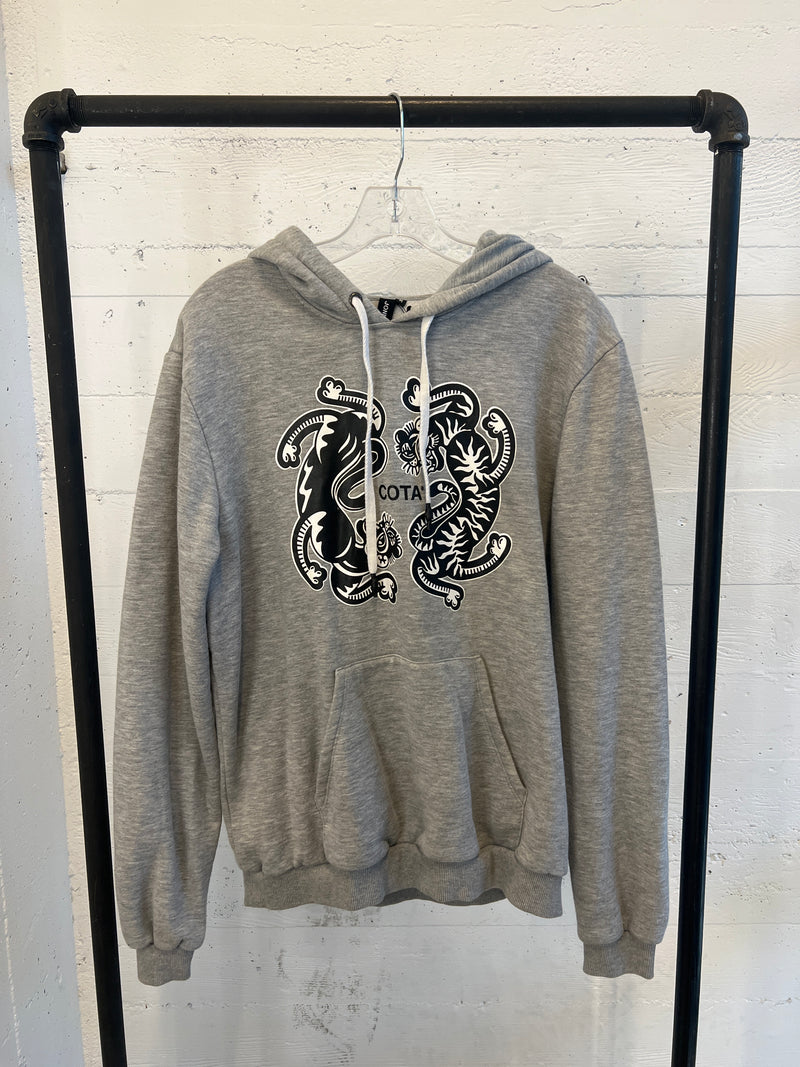 Tiger hoodie in grey size M