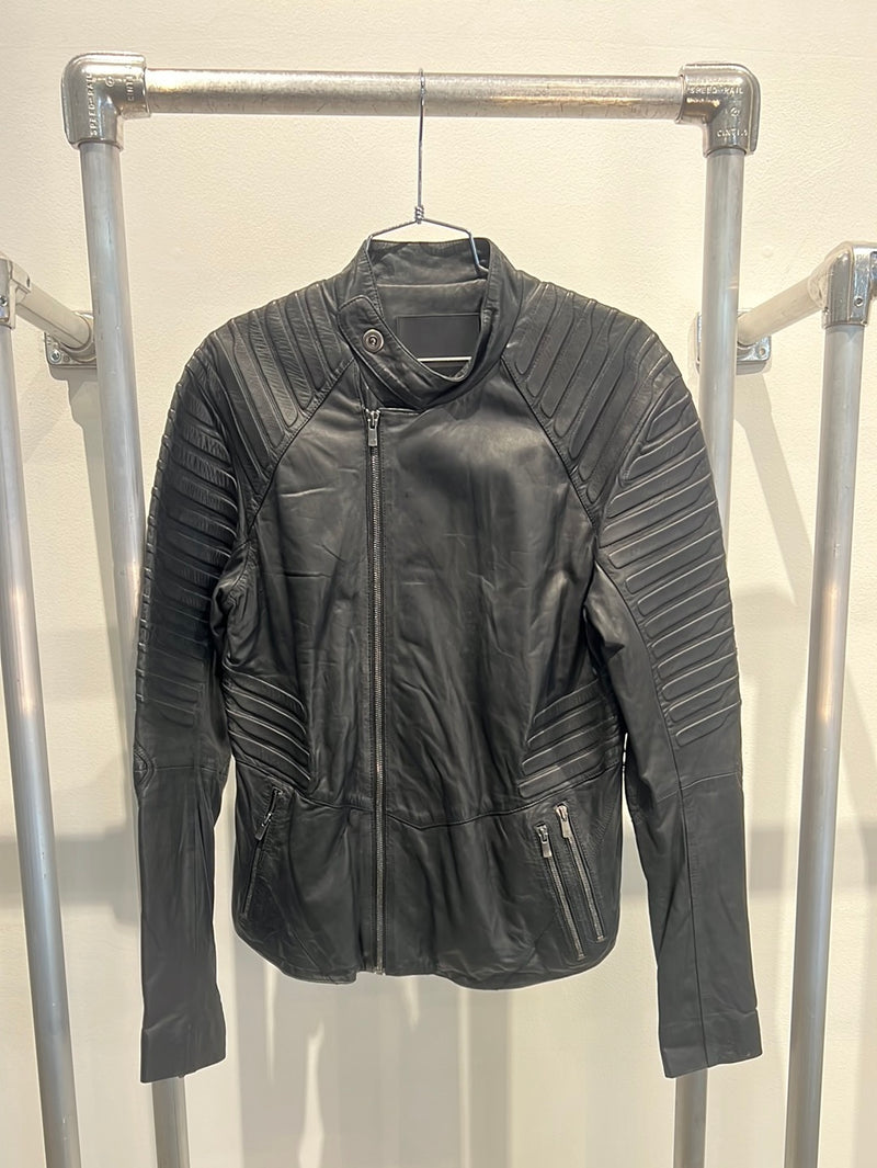 Leather motorcycle jacket runway sample Skingraft men’s M