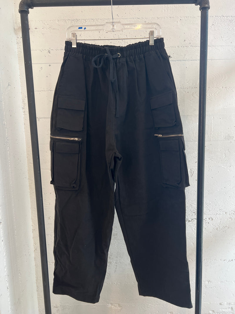 Boxer cargo pants in twill cotton size Large