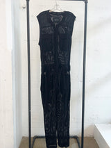 Sleeveless mesh jumpsuit size L