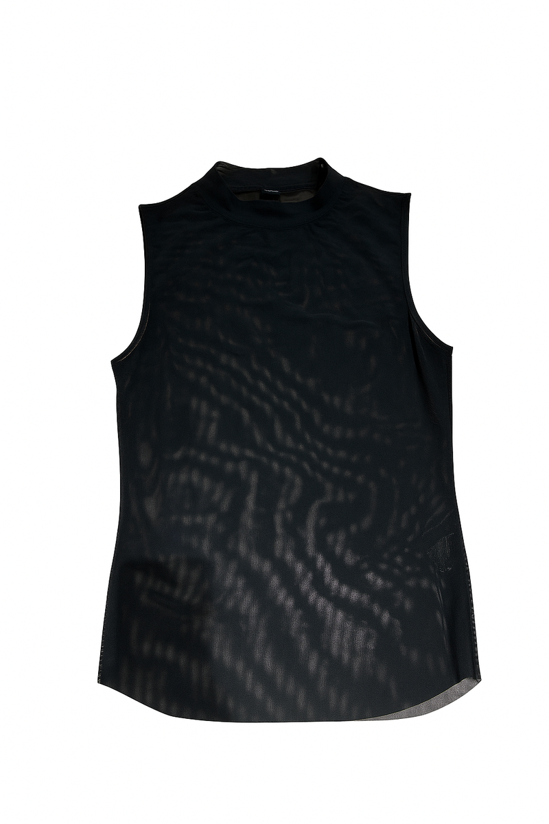 ARUM SHEER TOP IN BLACK