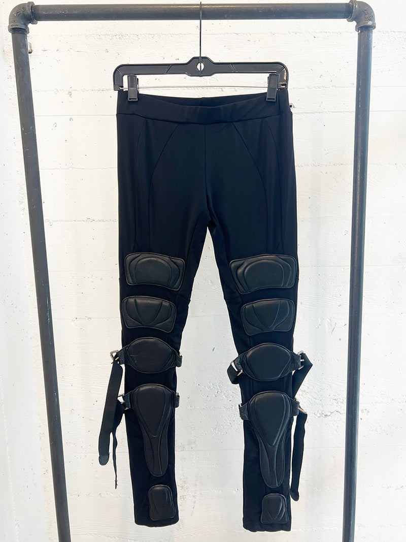 Skingraft leather padded legging size M