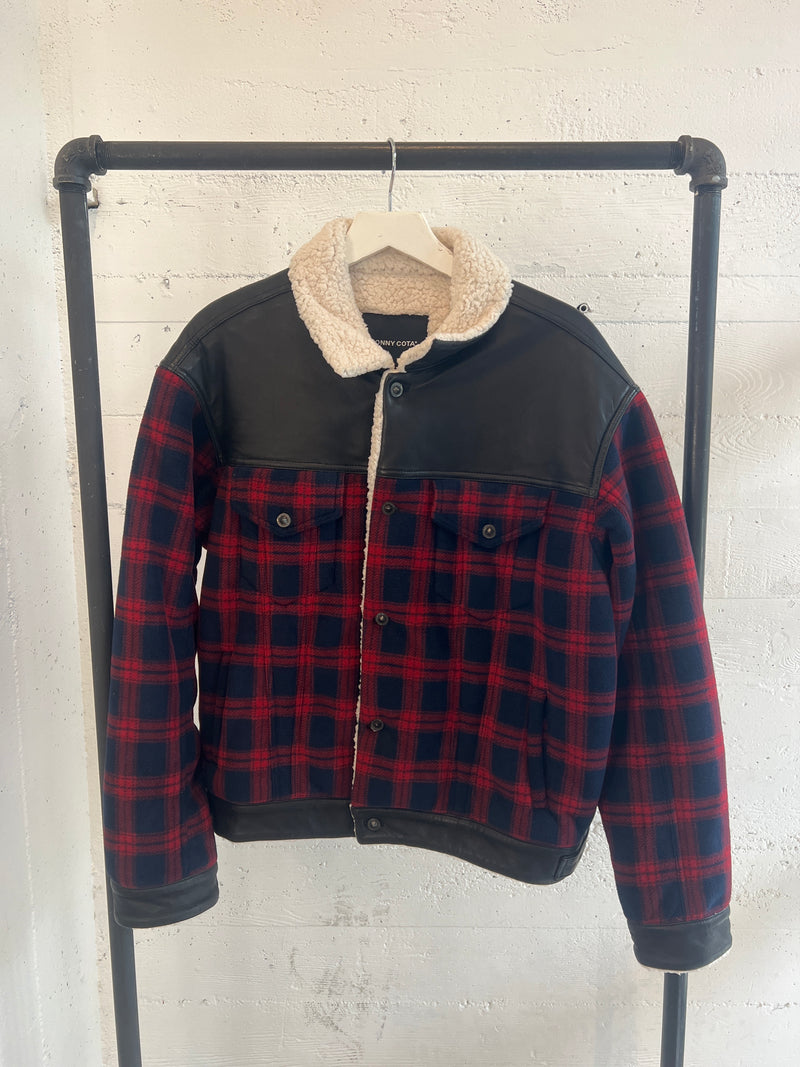 Sherpa jacket in flannel