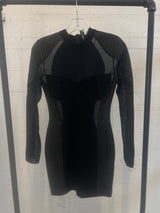Leather and Mesh dress XS