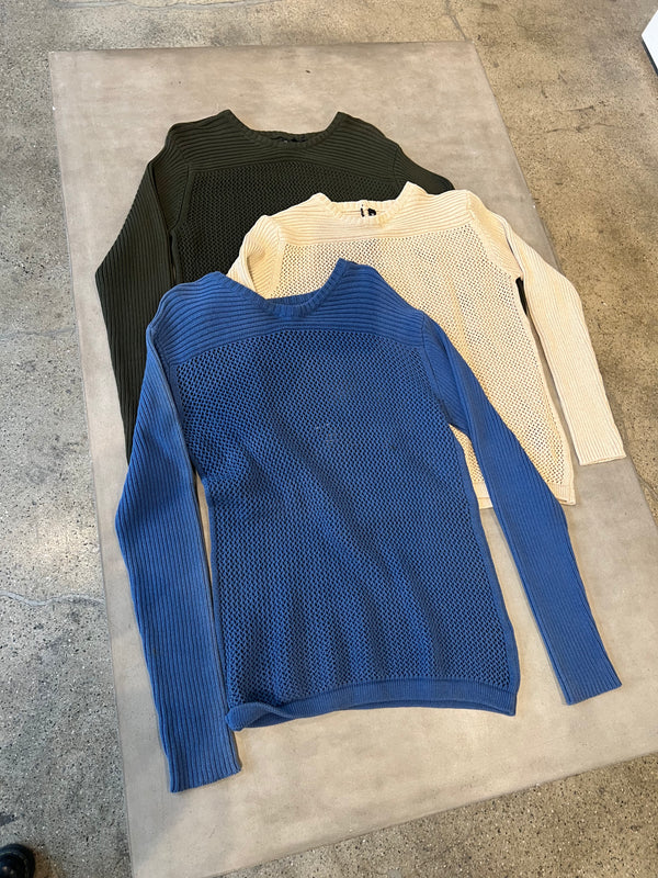 mesh knit sweaters