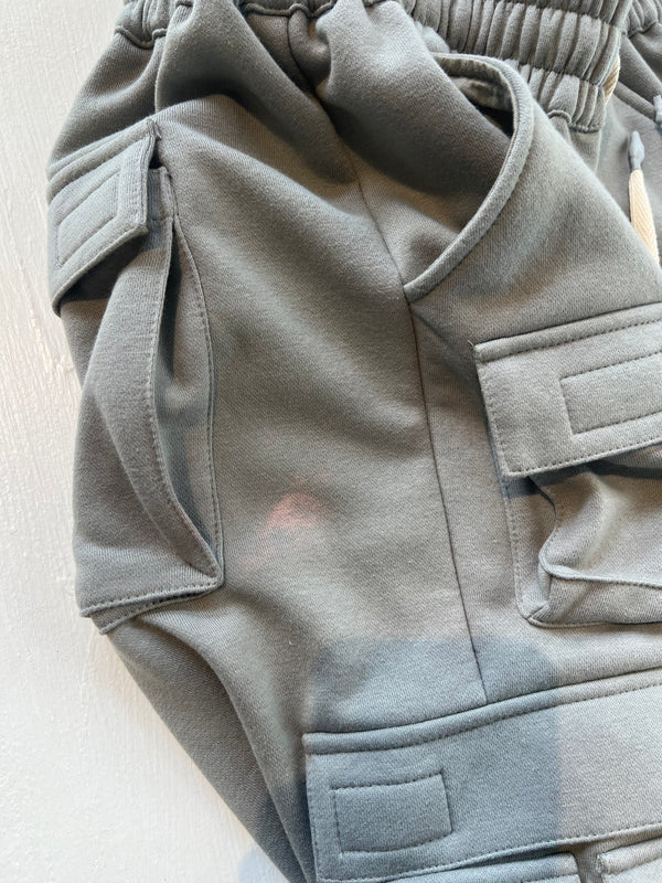 Fleece cargo boxer in Ash size M