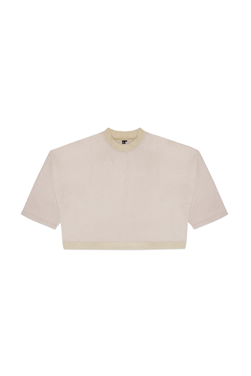 BOXER FLEECE SWEATSHIRT IN TAN