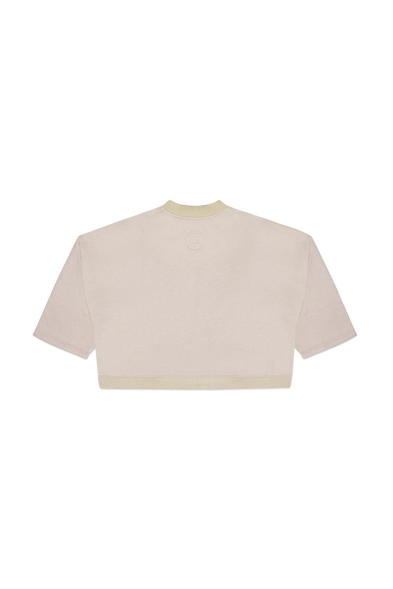 BOXER FLEECE SWEATSHIRT IN TAN