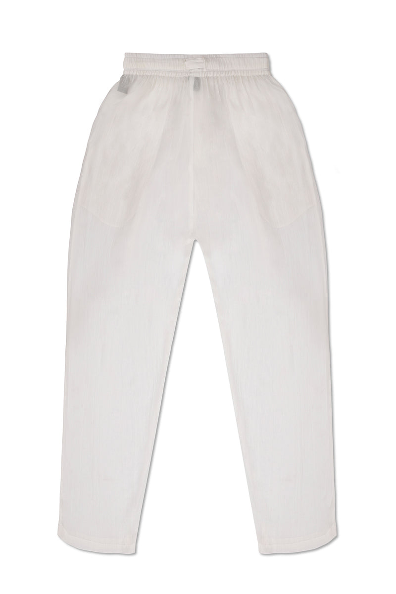 SHEER BOXER PANTS IN WHITE