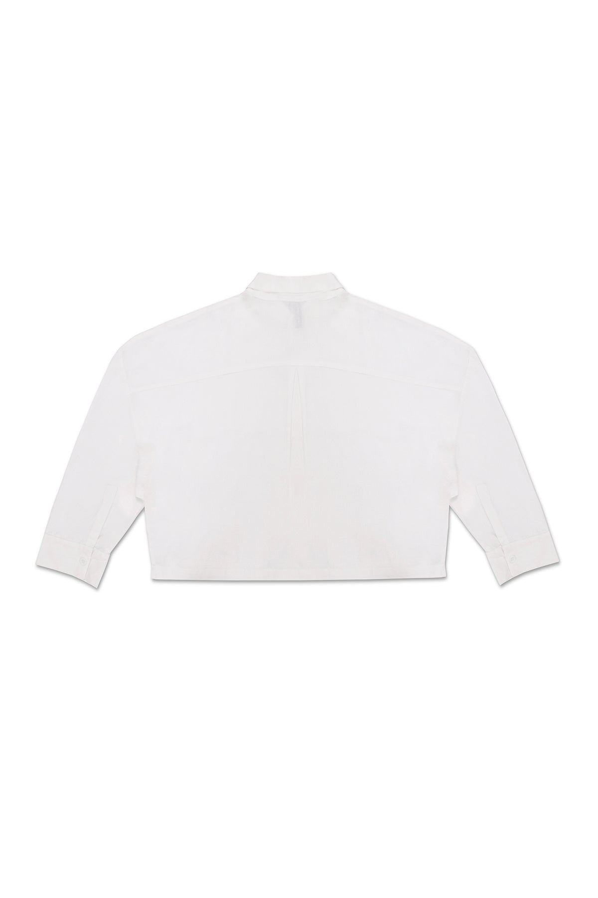 CROPPED COLLAR SHIRT IN WHITE – JONNY COTA