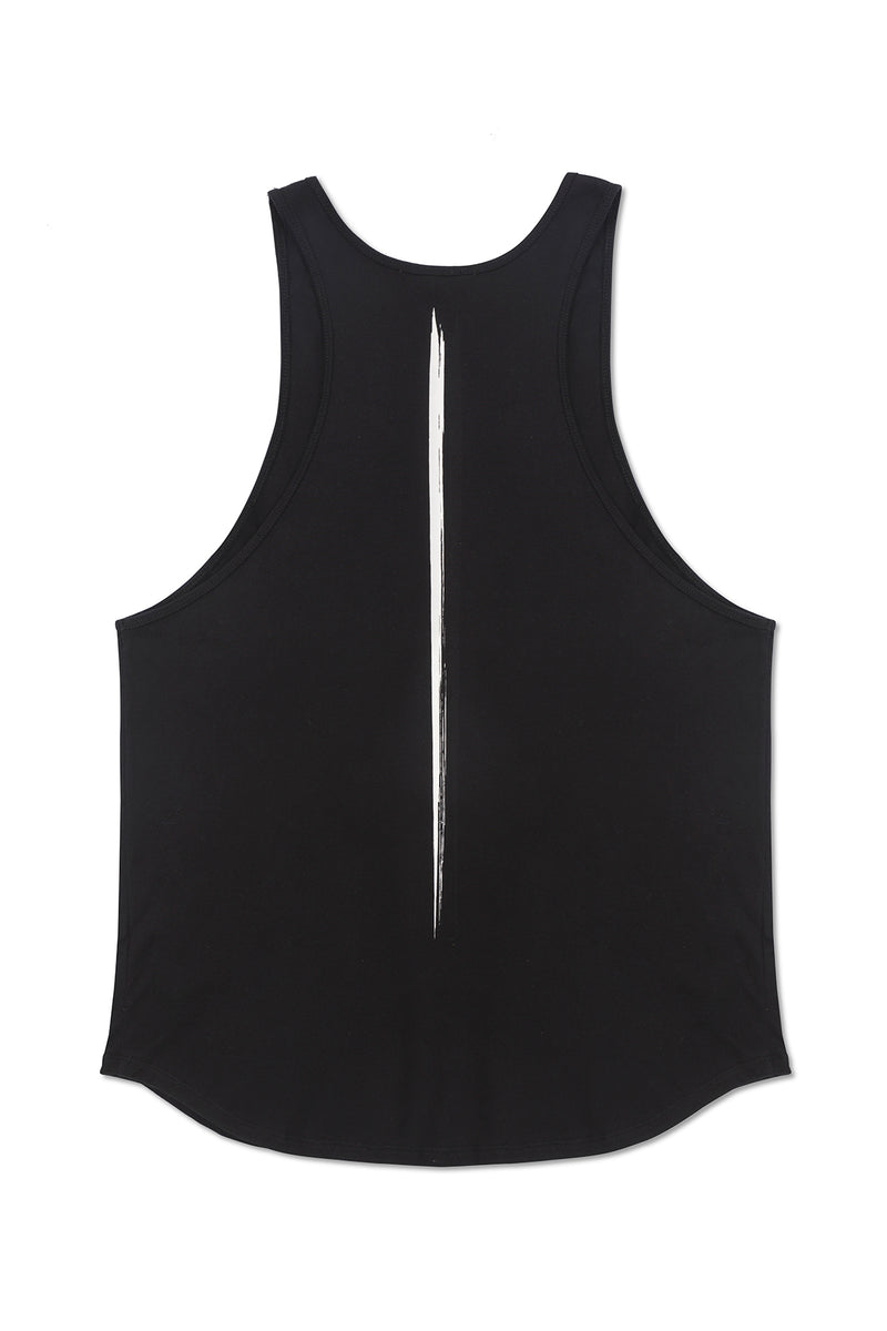 TANK TOP WITH INK IN BLACK