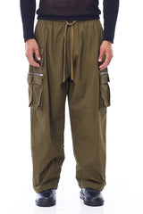 CARGO BOXER PANTS IN ARMY GREEN