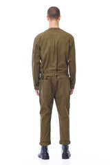 CARGO JUMPSUIT IN ARMY GREEN