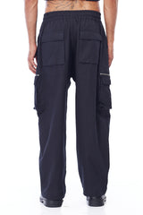 Boxer cargo pants in twill cotton size Large