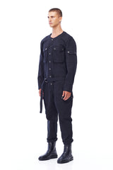 CARGO JUMPSUIT IN BLACK