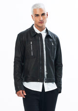 Leather Sergeant Jacket size M