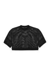 BOXER MESH SHIRT IN BLACK