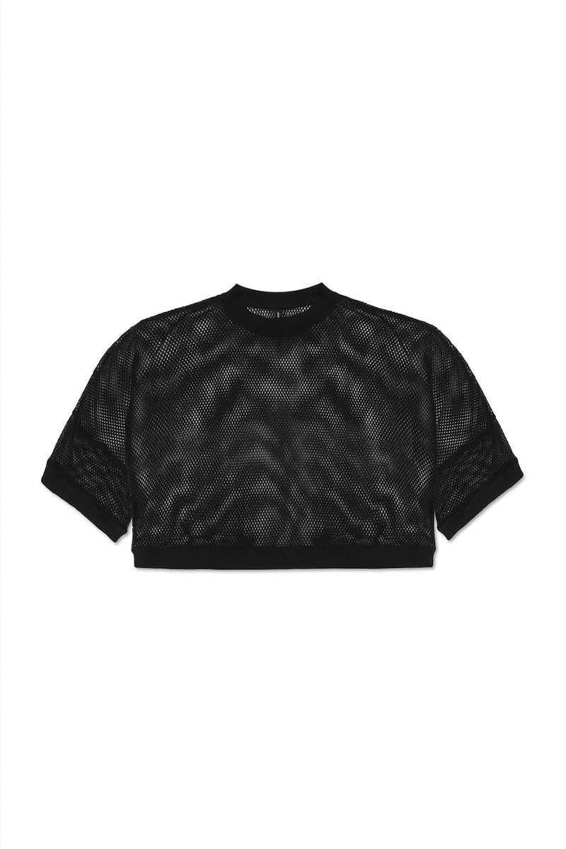 BOXER MESH SHIRT IN BLACK