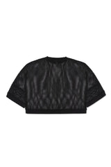 BOXER MESH SHIRT IN BLACK