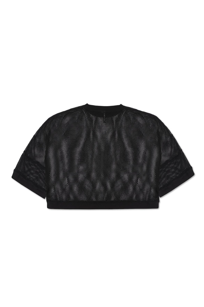 BOXER MESH SHIRT IN BLACK