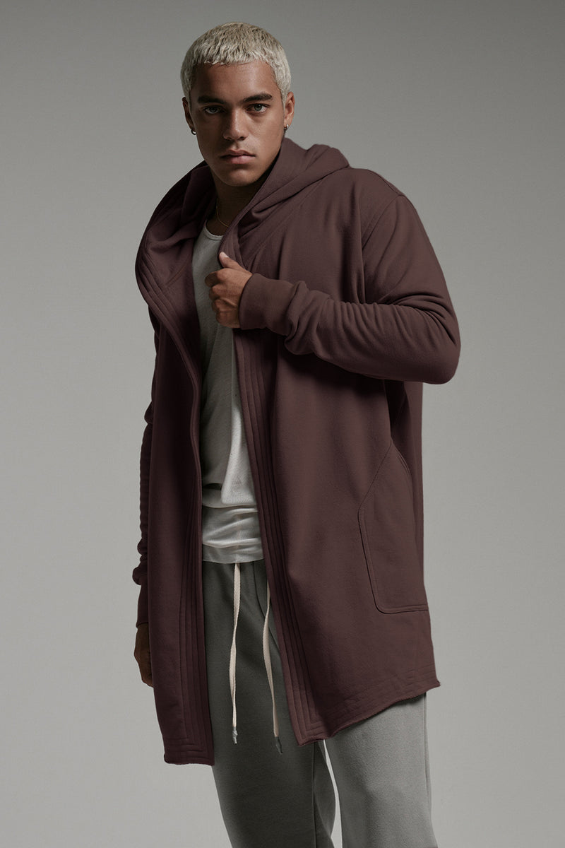 MONK HOODIE IN BROWN