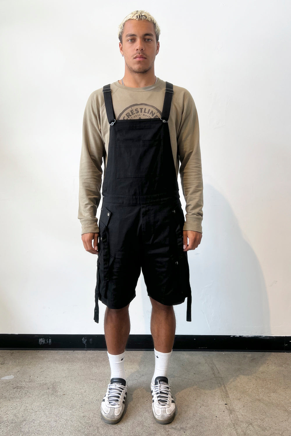 OVERALL SHORTS IN BLACK – JONNY COTA