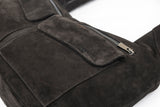 JONNY COTA accessories BROWN SUEDE / OS ARC BAG IN BROWN SUEDE