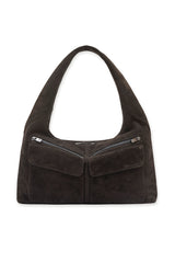 JONNY COTA accessories BROWN SUEDE / OS ARC BAG IN BROWN SUEDE