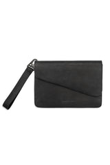 JONNY COTA accessories OS AW25 CLUTCH IN BLACK LEATHER