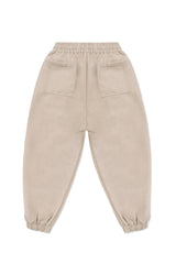 JONNY COTA aw23 FLEECE BOXER PANTS IN TAN