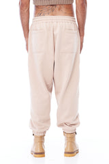 JONNY COTA aw23 FLEECE BOXER PANTS IN TAN