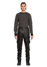 JONNY COTA aw23 LEATHER MOJAVE PANTS IN BLACK
