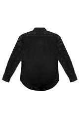 JONNY COTA BANDANA BUTTON DOWN SHIRT IN BLACK