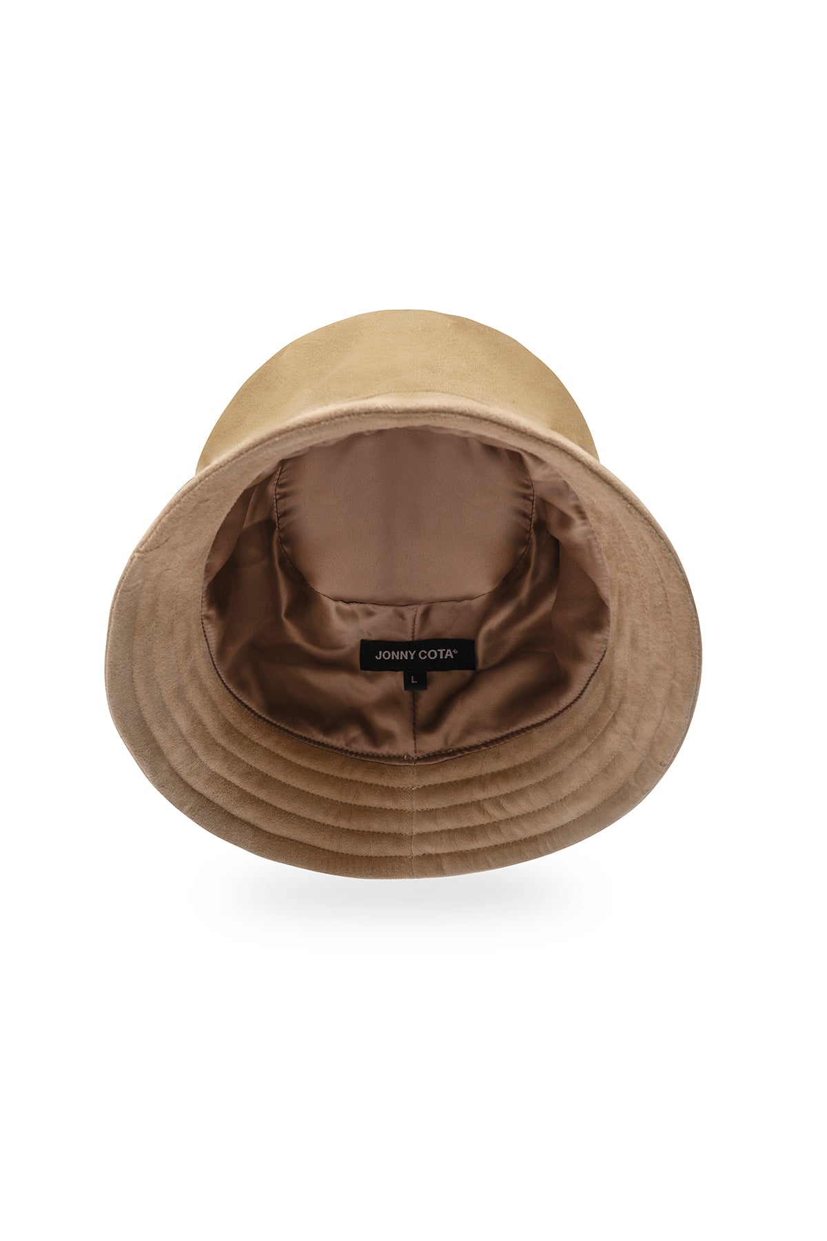 BUCKET HAT IN TAN SUEDE – JONNY COTA