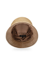 JONNY COTA BUCKET HAT IN TAN SUEDE