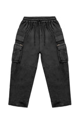 JONNY COTA CARGO BOXER PANTS IN LEATHER