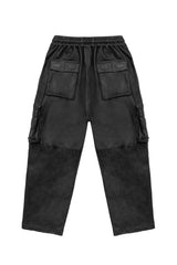 JONNY COTA CARGO BOXER PANTS IN LEATHER