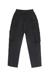 JONNY COTA JERSEY CARGO PANTS IN BLACK