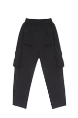 JONNY COTA JERSEY CARGO PANTS IN BLACK